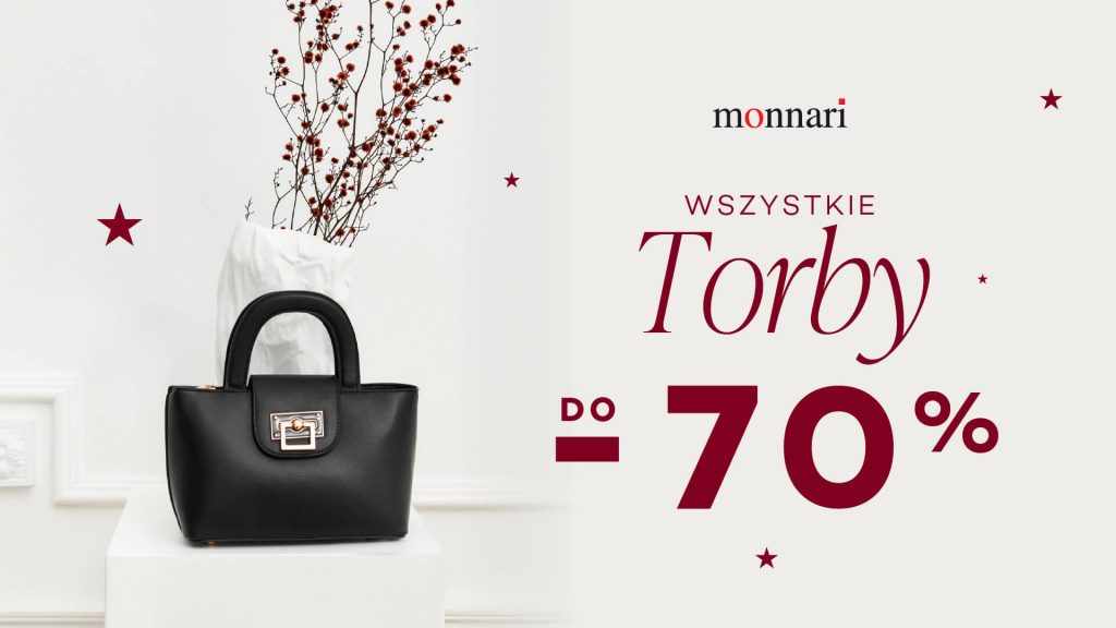 Torby do -70% – promocja Monnari